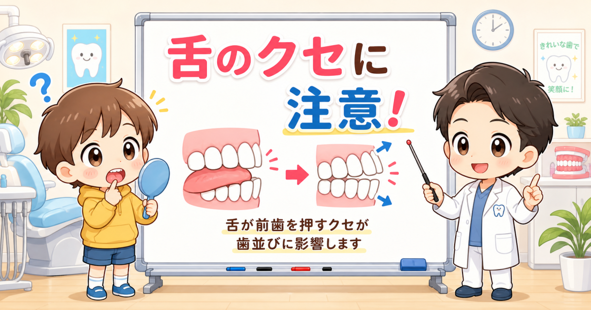 舌癖を放置するとどうなる？歯並びや顎への影響を歯科医師が解説
