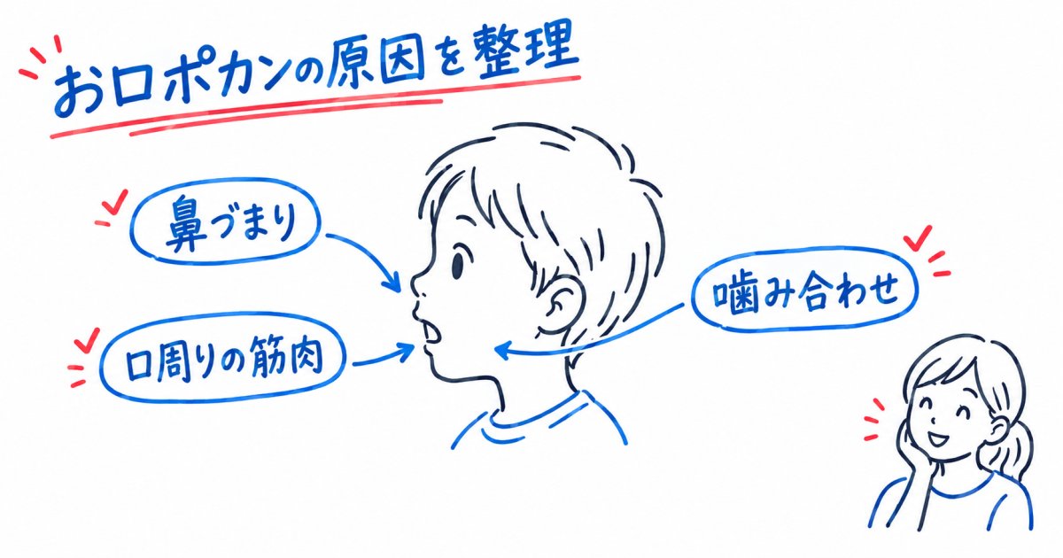 注意しても口がいつも開いている子ども|原因と歯並びへの影響を解説