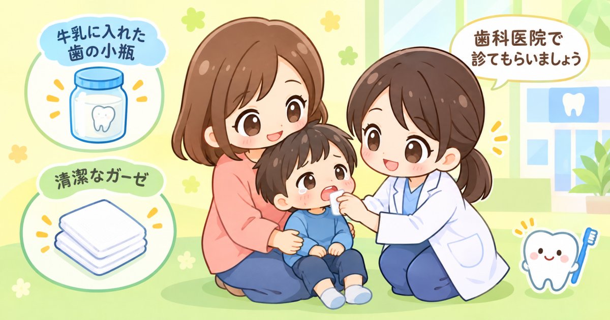 子どもが前歯をぶつけた時の応急処置｜乳歯・永久歯で対応の違い