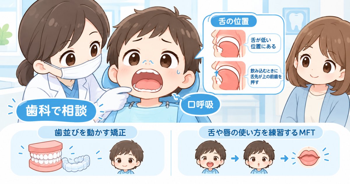 子どもの口周りトレーニングで歯並びは変わる？歯科相談の目安