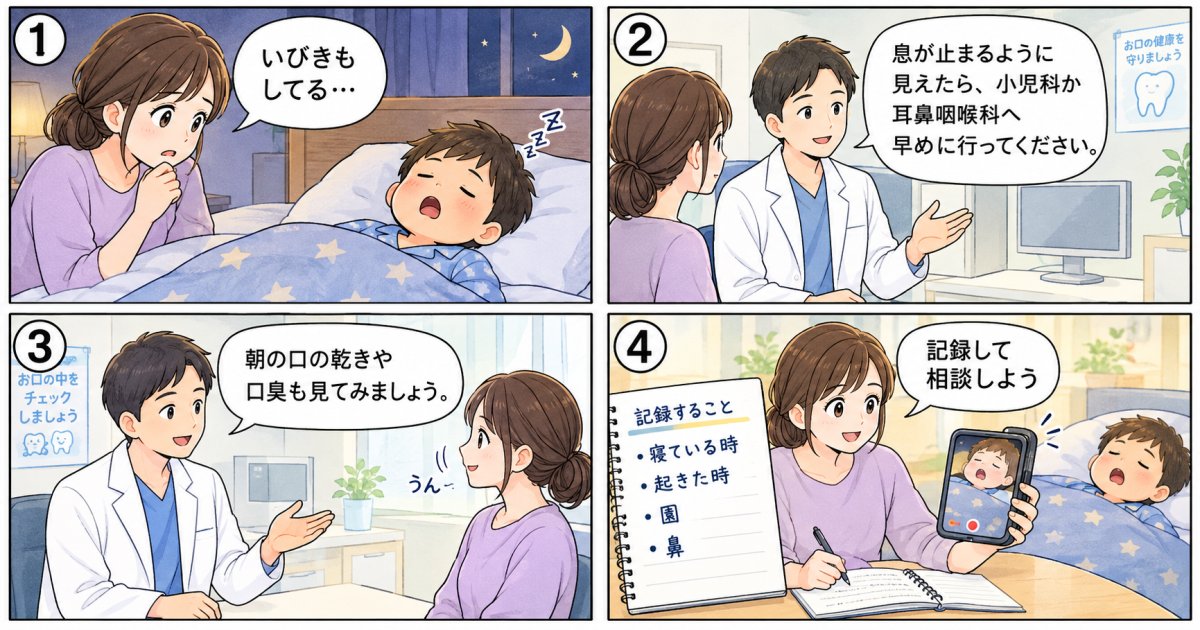 子どもの口呼吸を放置すると?まず寝息と口の状態を確かめる