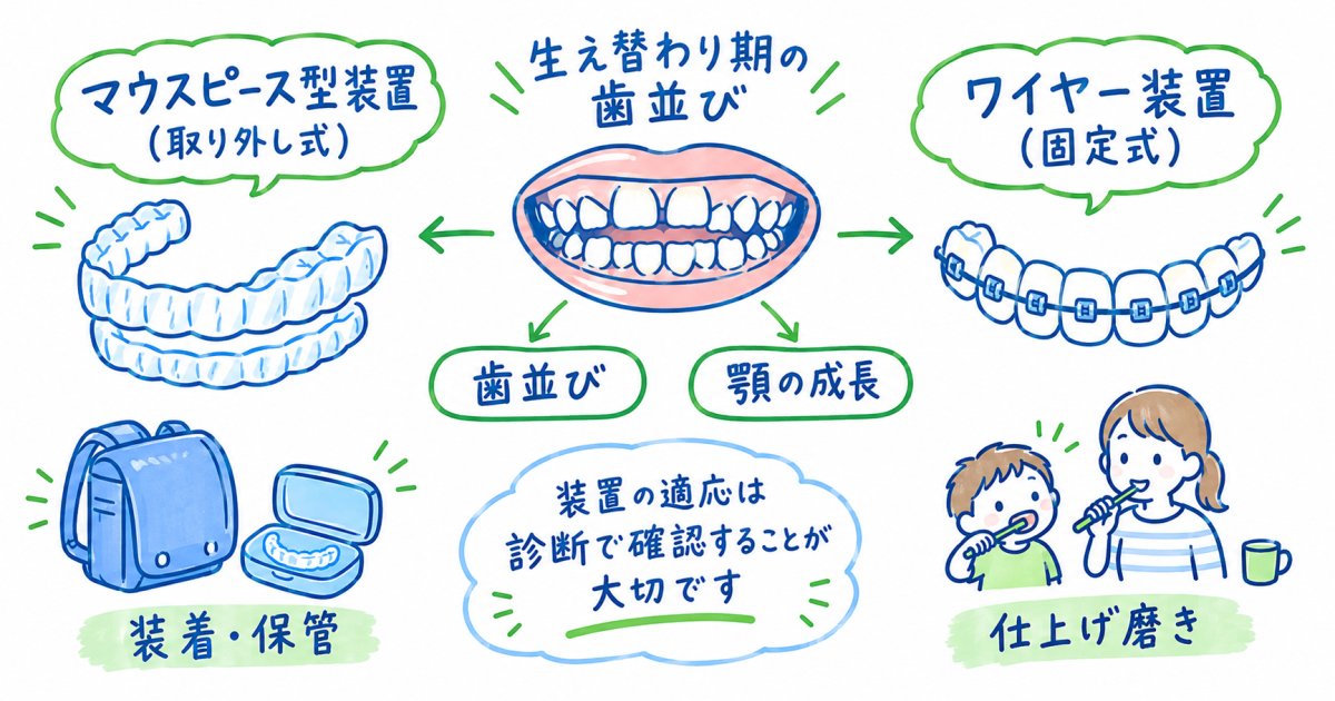 子どもの矯正はマウスピースとワイヤーの選び方を知って無理なく続けよう